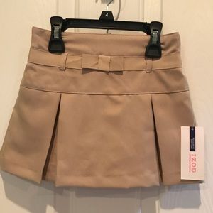 NEW IZOD Khaki Uniform Skort with Bow Detail